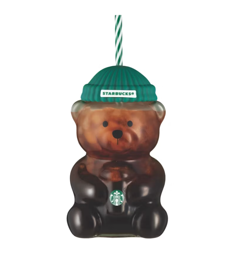 Starbucks Bear Glass Tumbler