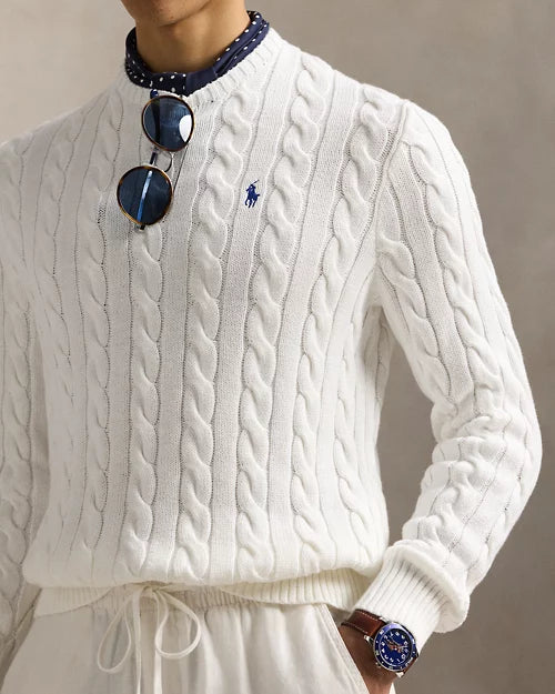 Ralph Lauren | Cable-knit cotton sweater White