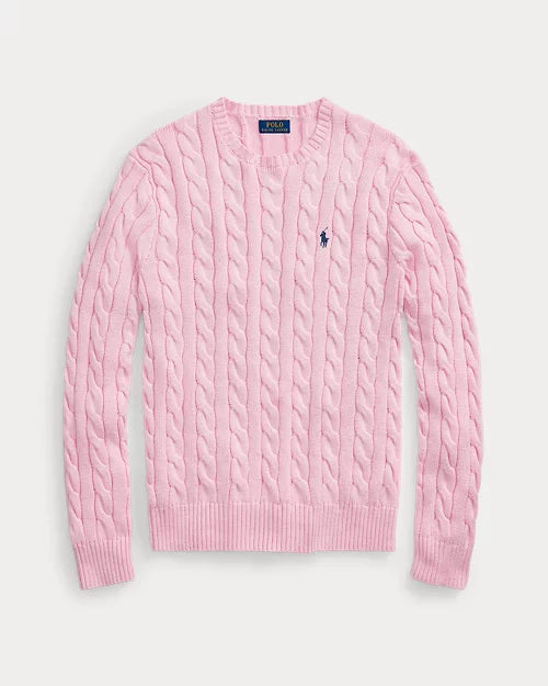 Ralph Lauren | Pink cable-knit cotton sweater