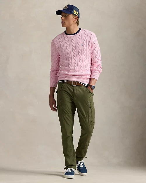 Ralph Lauren | Pink cable-knit cotton sweater