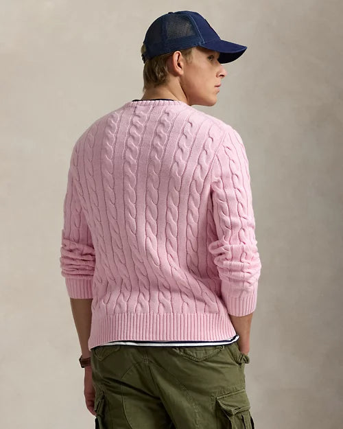 Ralph Lauren | Pink cable-knit cotton sweater
