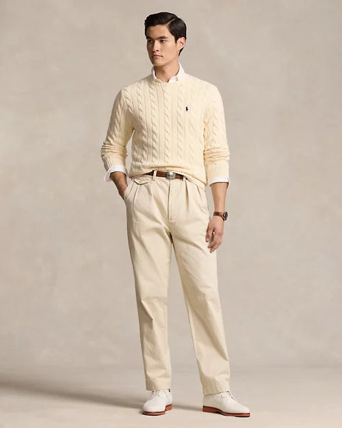 Ralph Lauren | Cable-knit cotton sweater Cream