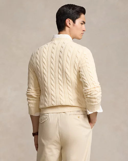 Ralph Lauren | Cable-knit cotton sweater Cream