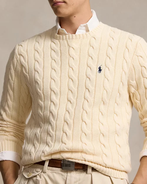 Ralph Lauren | Cable-knit cotton sweater Cream