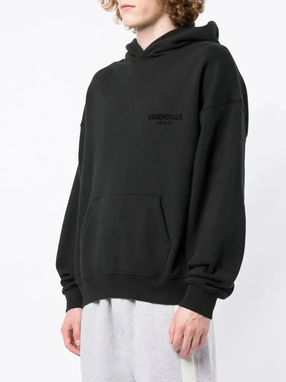 Essentials printed logo hoodie