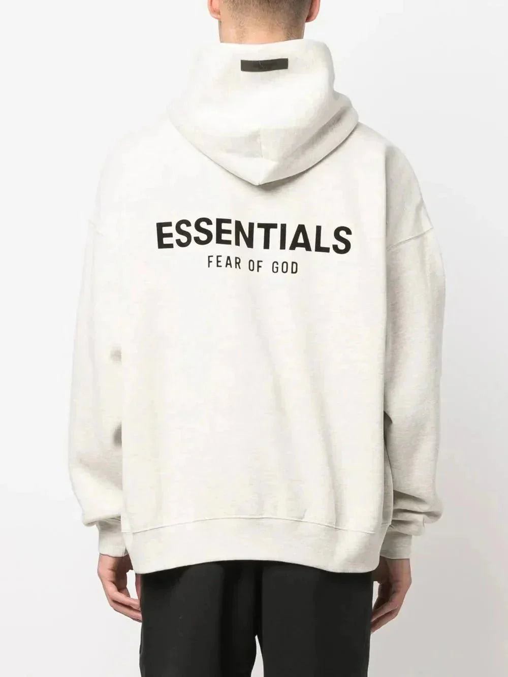 Essentials printed logo hoodie