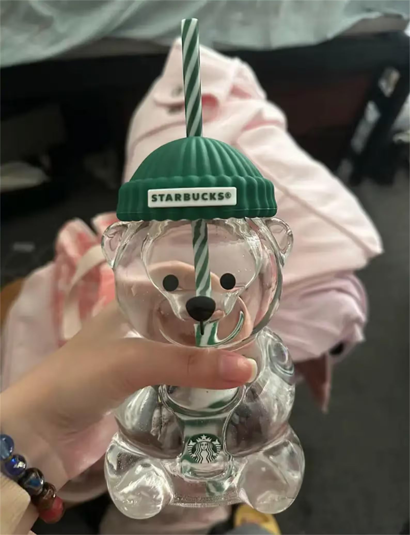 Starbucks Bear Glass Tumbler